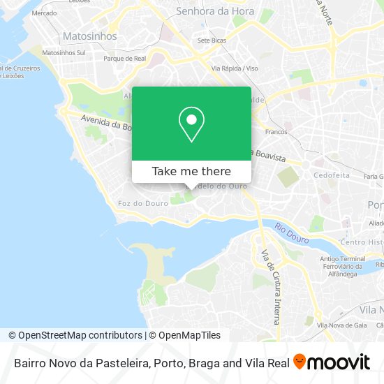 Bairro Novo da Pasteleira mapa