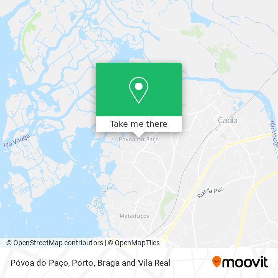 Póvoa do Paço mapa