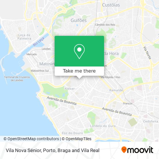 Vila Nova Sénior map