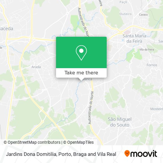 Jardins Dona Domitilia map