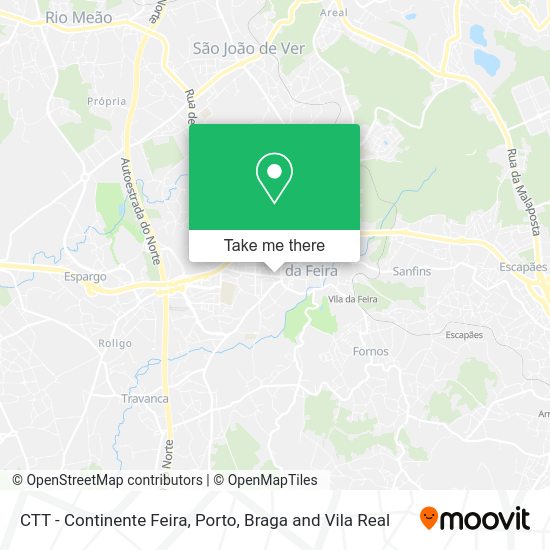 CTT - Continente Feira mapa