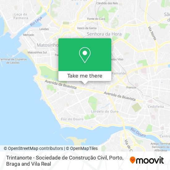 Trintanorte - Sociedade de Construção Civil mapa