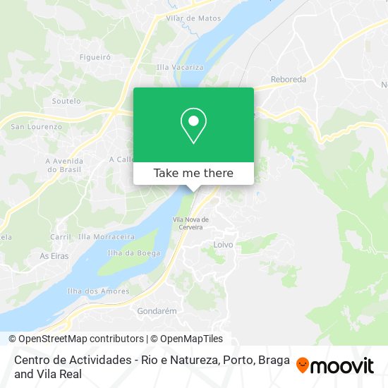Centro de Actividades - Rio e Natureza map