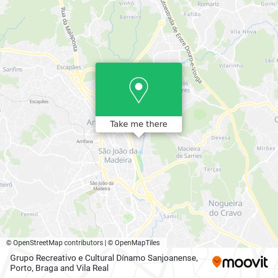 Grupo Recreativo e Cultural Dínamo Sanjoanense map