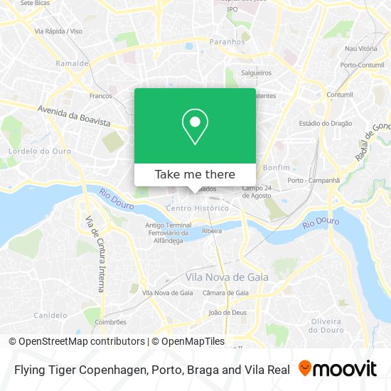 Flying Tiger Copenhagen map