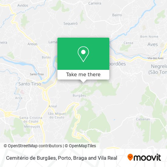 Cemitério de Burgães map