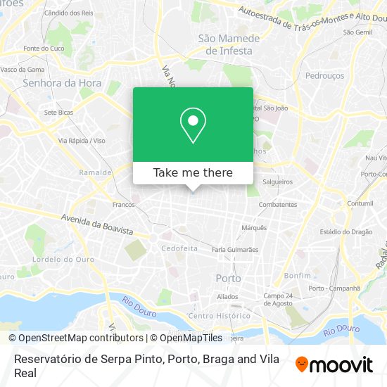 Reservatório de Serpa Pinto mapa