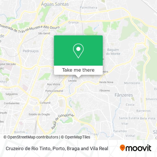 Cruzeiro de Rio Tinto map
