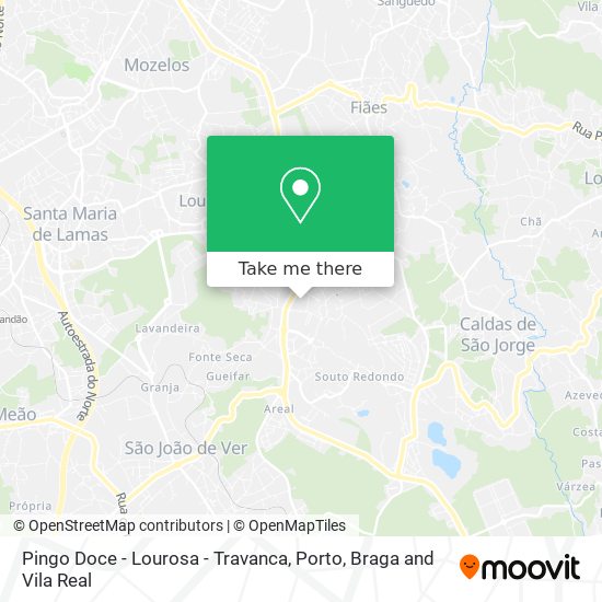 Pingo Doce - Lourosa - Travanca mapa
