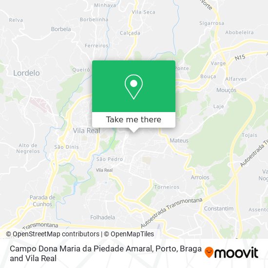 Campo Dona Maria da Piedade Amaral map