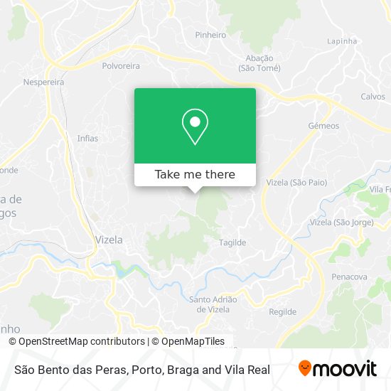 São Bento das Peras map