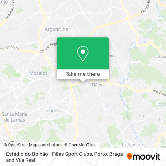 Estádio do Bolhão - Fiães Sport Clube map
