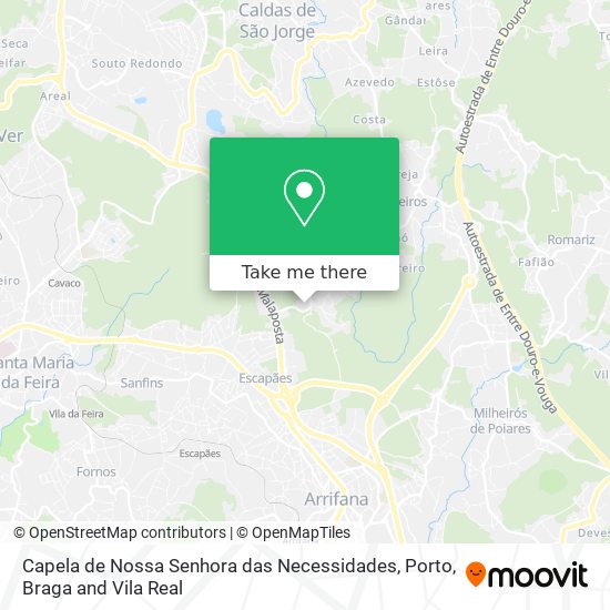 Capela de Nossa Senhora das Necessidades mapa