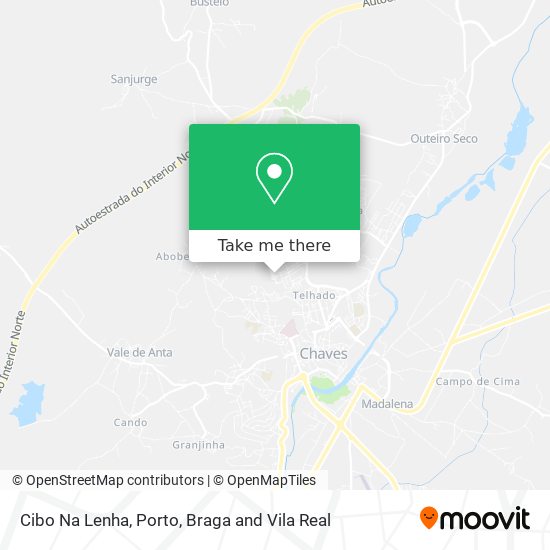 Cibo Na Lenha mapa