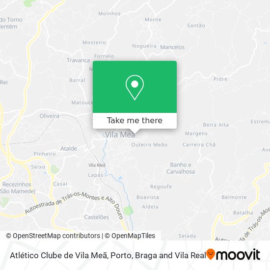 Atlético Clube de Vila Meã map