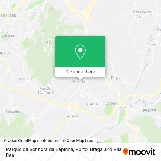 Parque da Senhora da Lapinha map