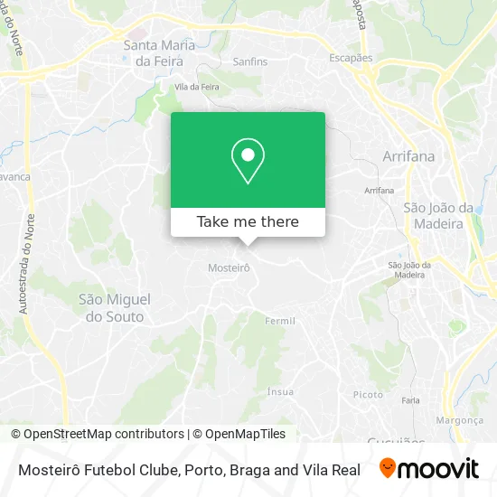 Mosteirô Futebol Clube map