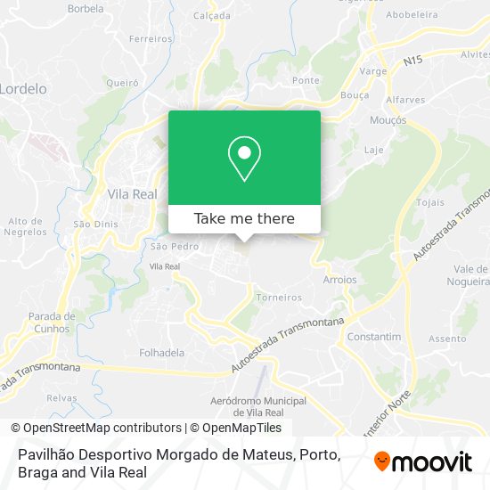 Pavilhão Desportivo Morgado de Mateus map