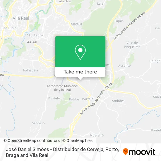 José Daniel Simões - Distribuidor de Cerveja map