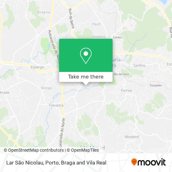 Lar São Nicolau map