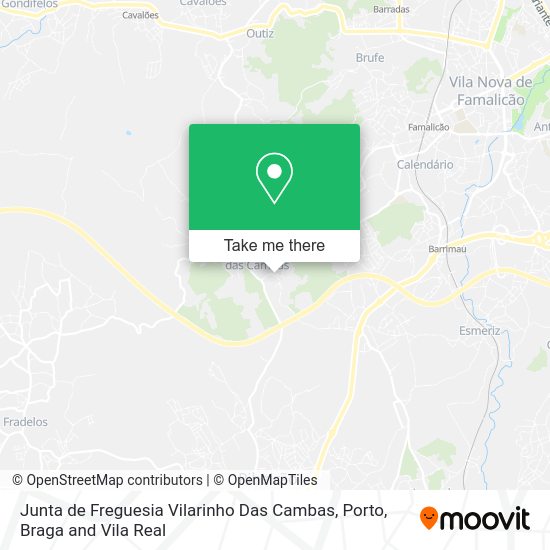 Junta de Freguesia Vilarinho Das Cambas map