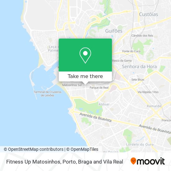 Fitness Up Matosinhos map