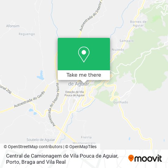 Central de Camionagem de Vila Pouca de Aguiar map