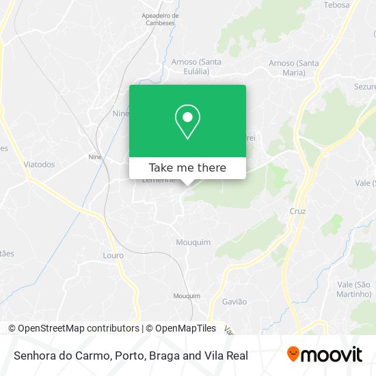 Senhora do Carmo map