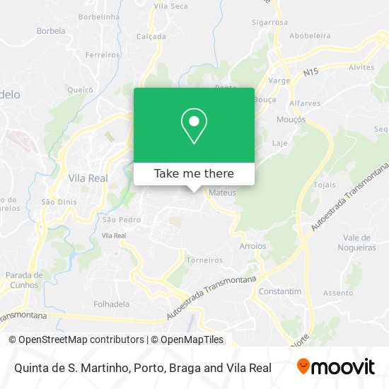 Quinta de S. Martinho mapa