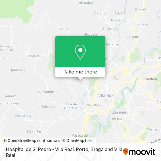 Hospital de S. Pedro - Vila Real map