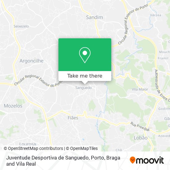 Juventude Desportiva de Sanguedo map