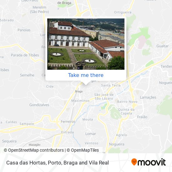 Casa das Hortas map