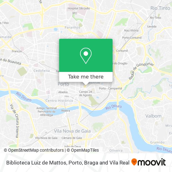 Biblioteca Luiz de Mattos mapa