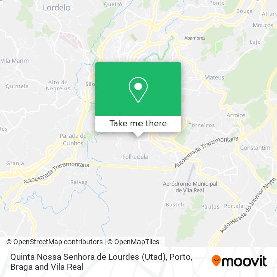 Quinta Nossa Senhora de Lourdes (Utad) map