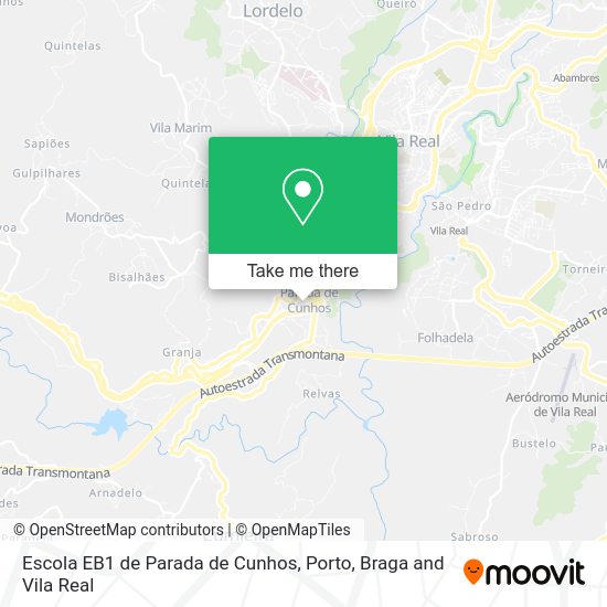 Escola EB1 de Parada de Cunhos map