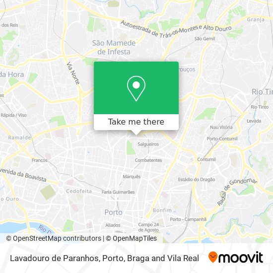 Lavadouro de Paranhos map