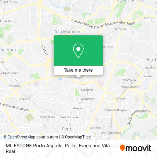 MILESTONE Porto Asprela mapa