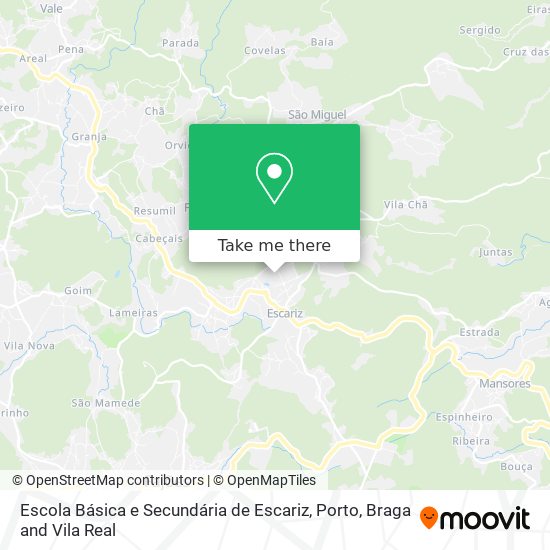 Escola Básica e Secundária de Escariz map