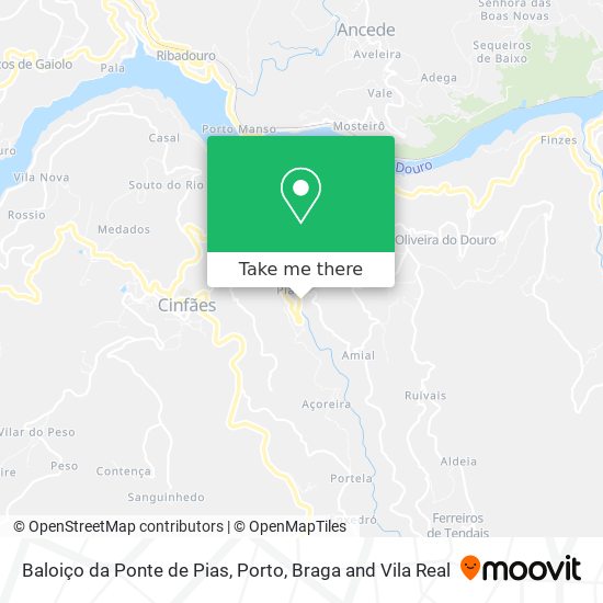 Baloiço da Ponte de Pias mapa