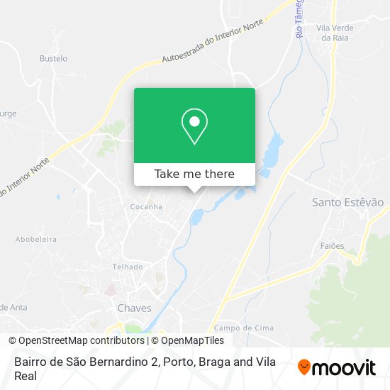 Bairro de São Bernardino 2 mapa