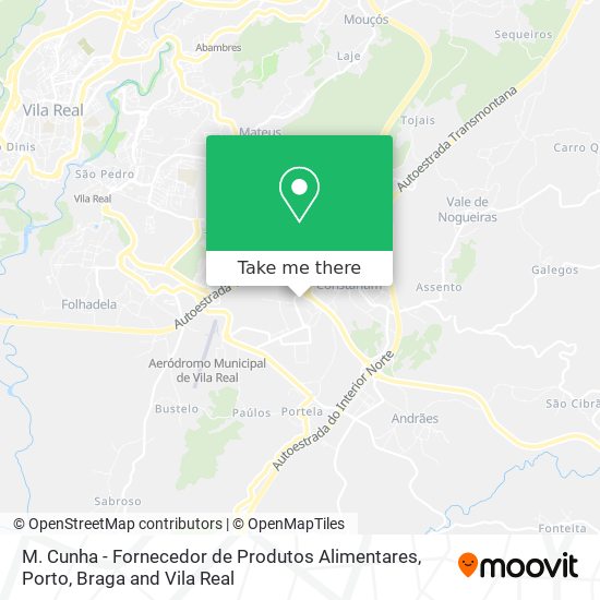 M. Cunha - Fornecedor de Produtos Alimentares mapa