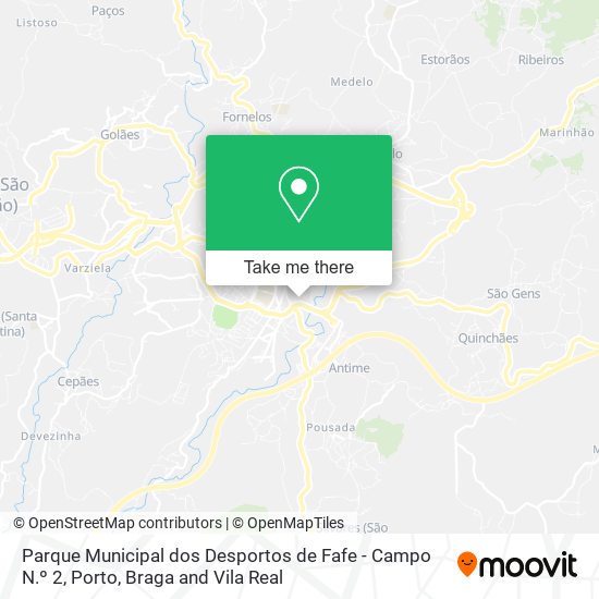 Parque Municipal dos Desportos de Fafe - Campo N.º 2 map