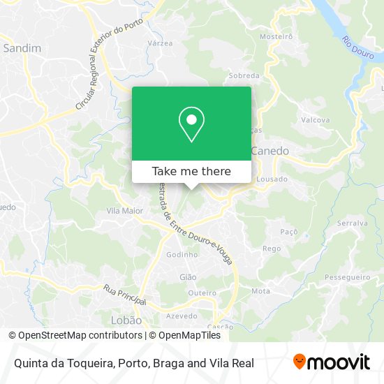 Quinta da Toqueira map