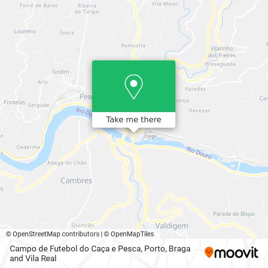Campo de Futebol do Caça e Pesca mapa