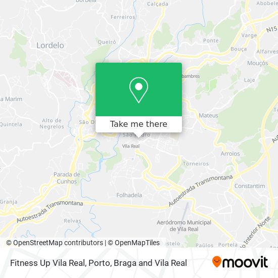 Fitness Up Vila Real map