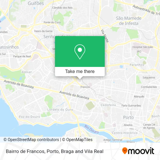 Bairro de Francos map