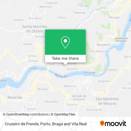 Cruzeiro de Frende mapa