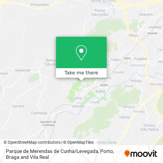 Parque de Merendas de Cunha / Levegada map