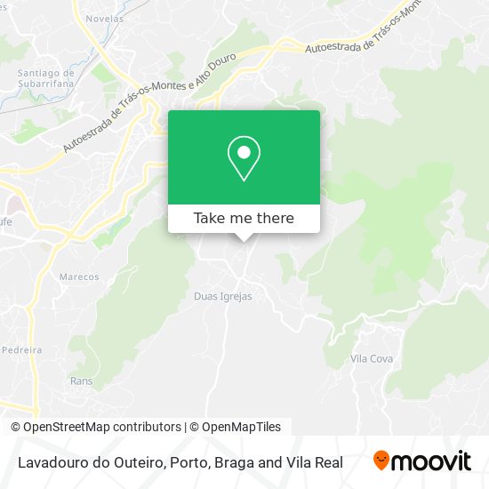 Lavadouro do Outeiro mapa