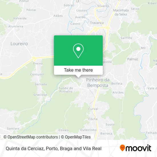 Quinta da Cerciaz map